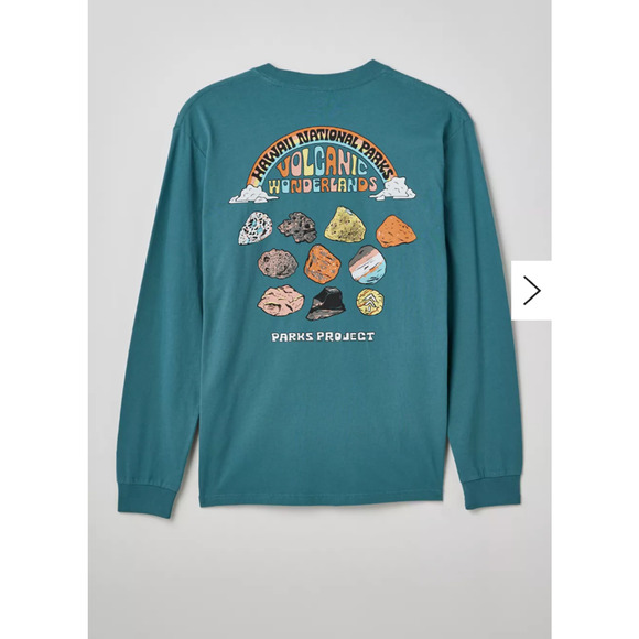 Urban Outfitters Parks Project Hawaii Geological Wonderlands Tee Shirt Medium - Picture 1 of 6